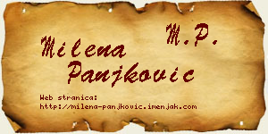 Milena Panjković vizit kartica